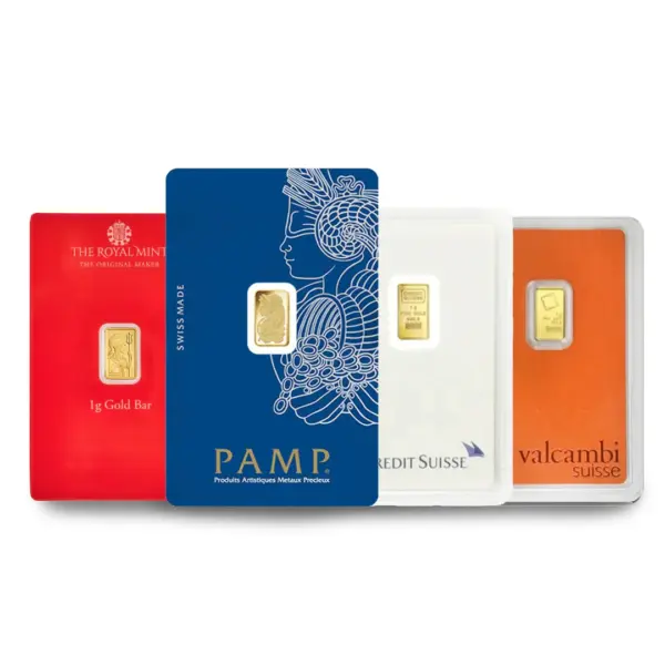 1 Gram Gold Bar (New Condition, Any Mint)