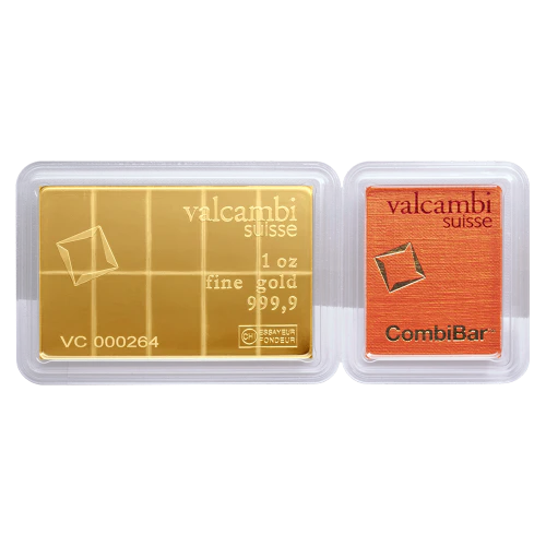1 Oz Gold Combi-Bar Valcambi (10 x 1/10 Oz)