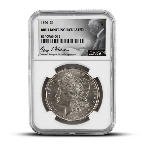 1896 $1 U.S. Morgan Silver Dollar – NGC Brilliant Uncirculated