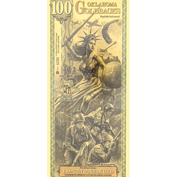 100 Oklahoma Goldback (ALPHA)