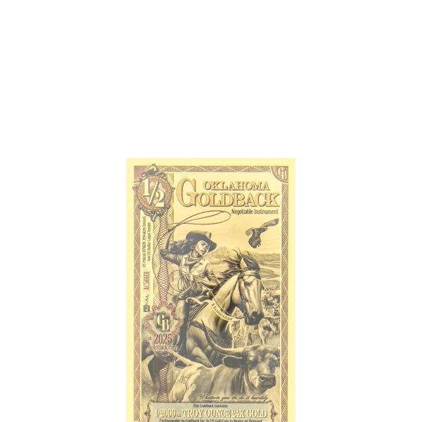 1/2 Oklahoma Goldback (ALPHA)